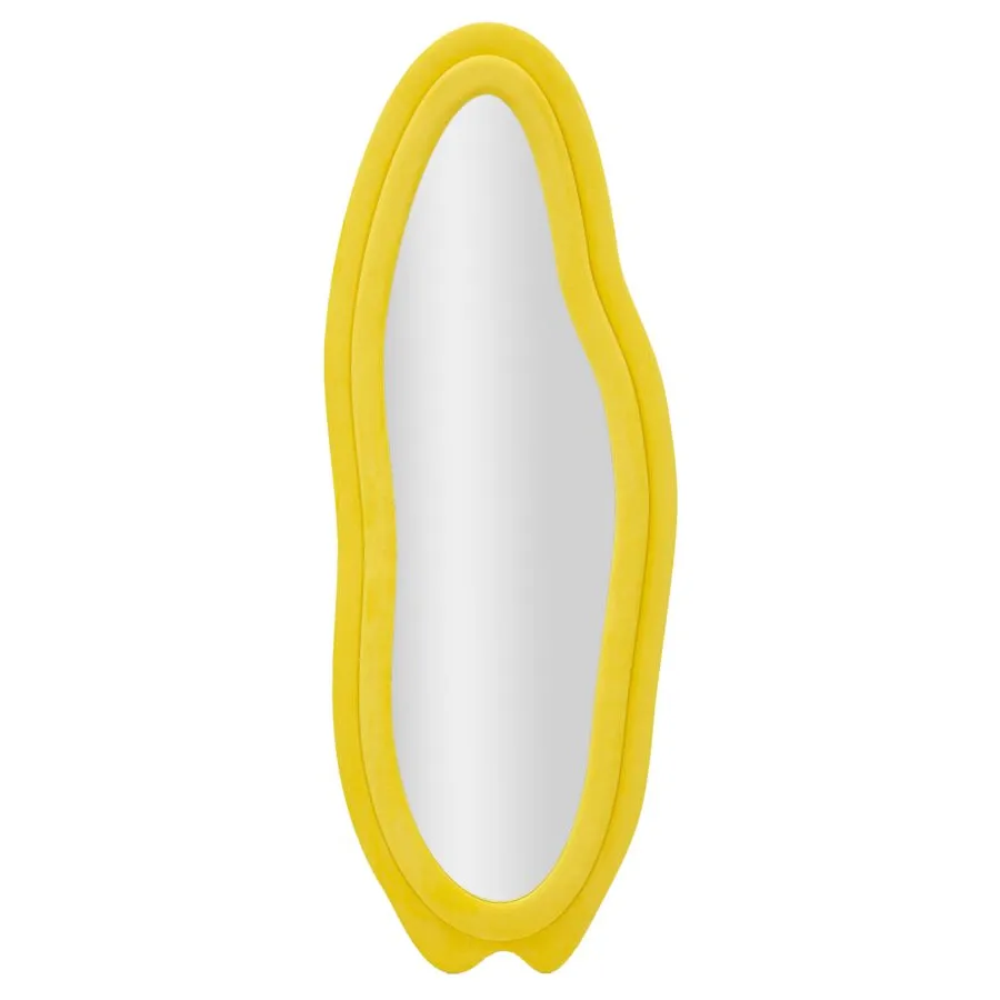 LUSTRO NASTENNE CHANEL ŻÓŁTE 60X4X160 cm (WYMIARY LUSTRA 38X137 cm)